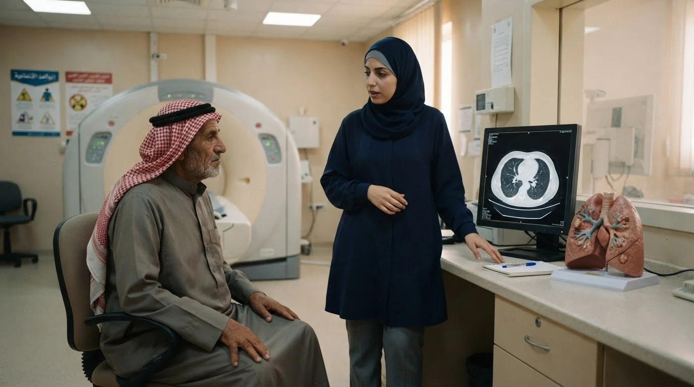 سرطان الرئة: الكشف المبكر للمدخنين وعوامل الخطر — شرح لعوامل الخطر المرتبطة بسرطان الرئة وأهمية الكشف المبكر للمدخنين للتعامل مع الحالة.