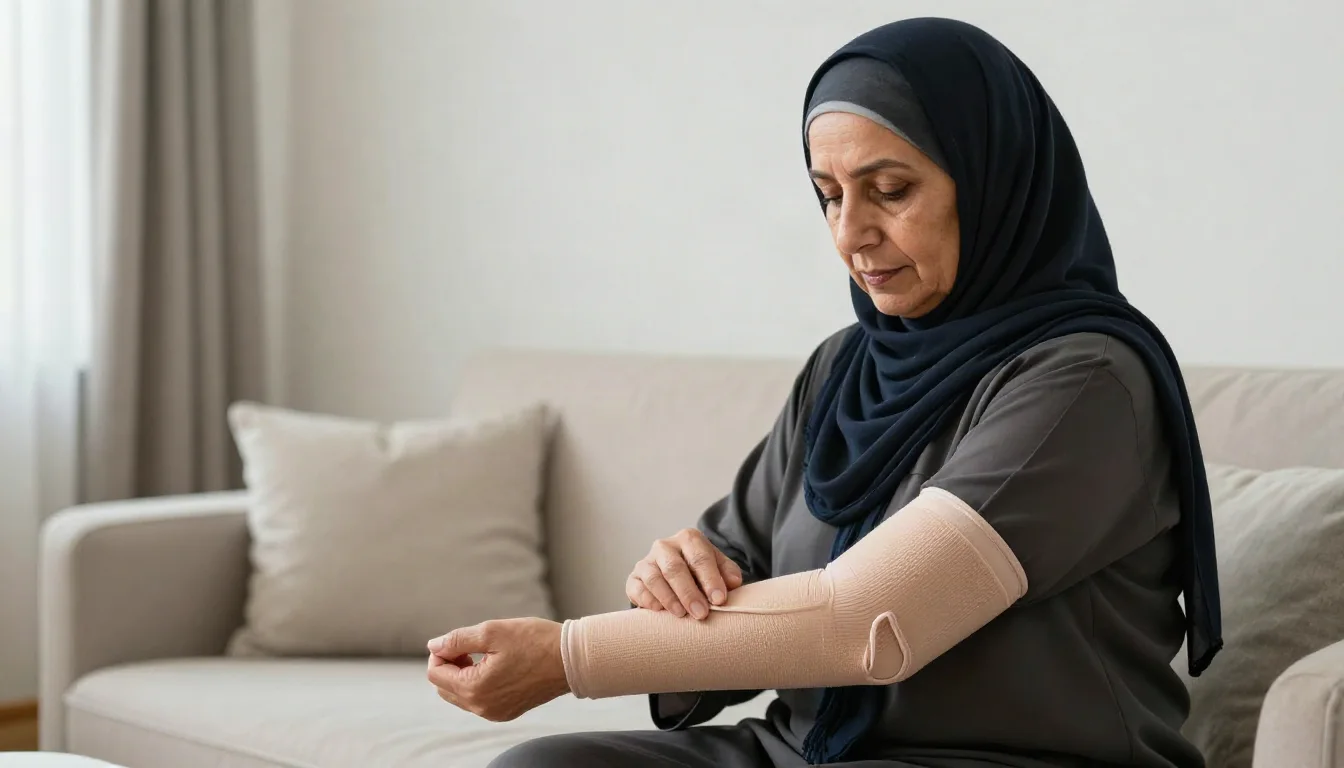 الوذمة اللمفية (Lymphedema): إدارة التورم المزمن وتحسين نوعية الحياة — استعراض لطرق التعامل مع التورم المزمن الناتج عن الوذمة اللمفية لتحسين حالة المريض.