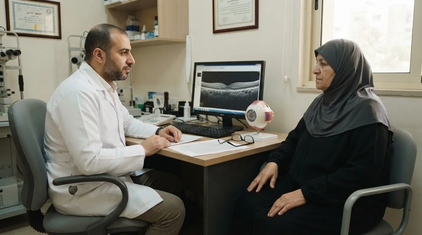 التنكس البقعي المرتبط بالعمر: الأعراض، العلاج، وحماية الرؤية — توضيح لأسباب فقدان البصر المركزي المرتبط بالعمر وكيفية مراقبة أعراض هذا المرض.