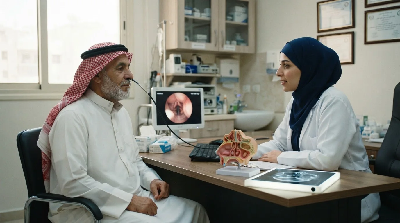 سرطان الأنف والجيوب الأنفية: الكشف المبكر والعلاجات المتقدمة — توعية حول سرطان الأنف والجيوب الأنفية، مع التأكيد على أهمية الكشف المبكر والخيارات العلاجية.