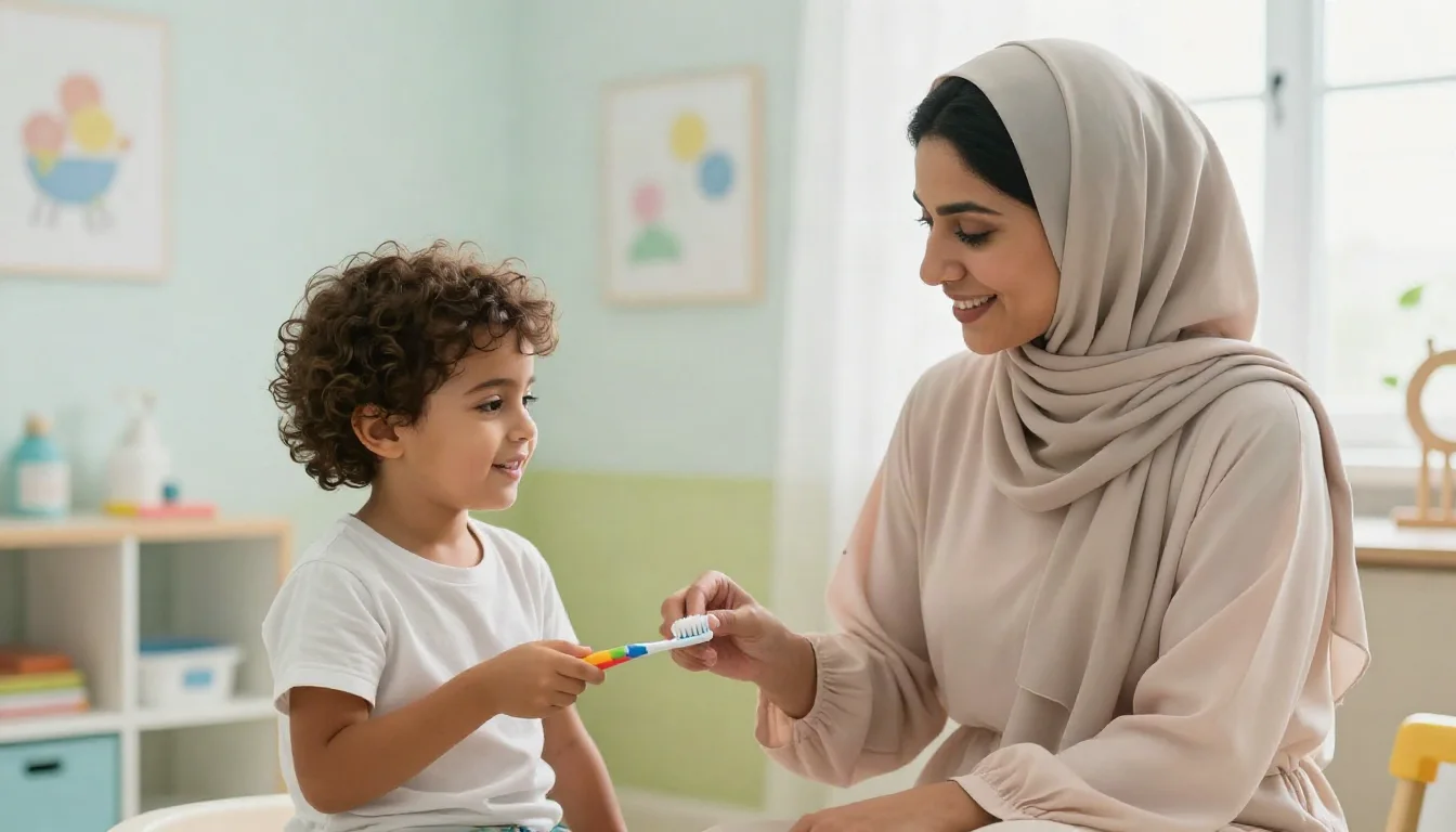 طب أسنان الأطفال: دليل الأهل الشامل لأسنان طفلك — دليل توعوي للأهل حول العناية بأسنان الأطفال، مراحل التسنين، وطرق التعامل مع مخاوف الطفل.