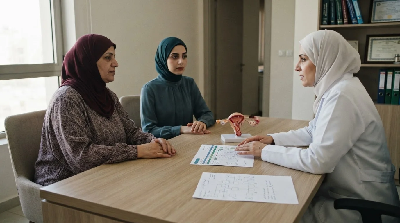 سرطان المبيض الوراثي: متى يجب التفكير في الفحص الجيني والوقاية؟ — معلومات حول سرطان المبيض الوراثي، أهمية الفحص الجيني، والاستشارة الوراثية للوقاية من المخاطر.