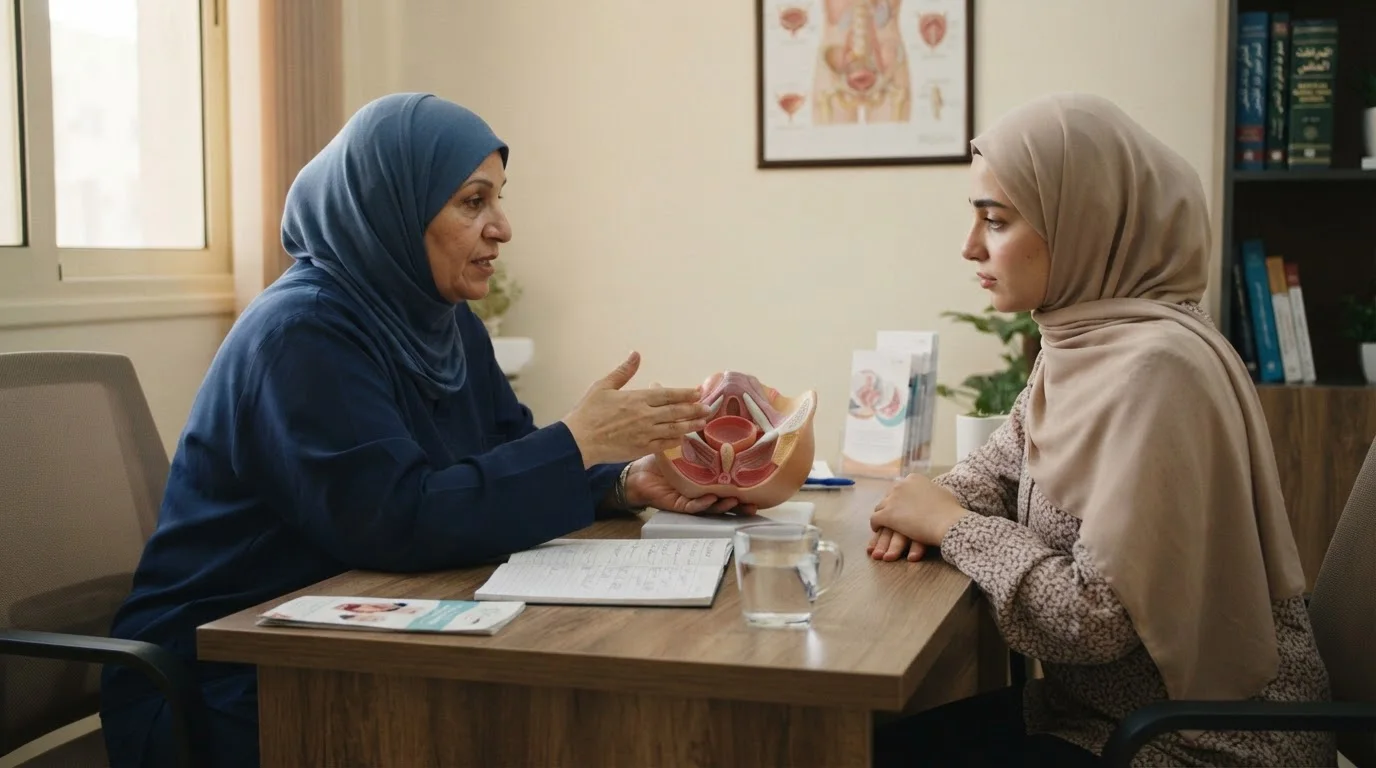 فرط نشاط المثانة: تمارين قاع الحوض وتعديلات نمط الحياة للتحكم بالأعراض — شرح لكيفية إدارة أعراض فرط نشاط المثانة من خلال تمارين قاع الحوض وتغييرات نمط الحياة.