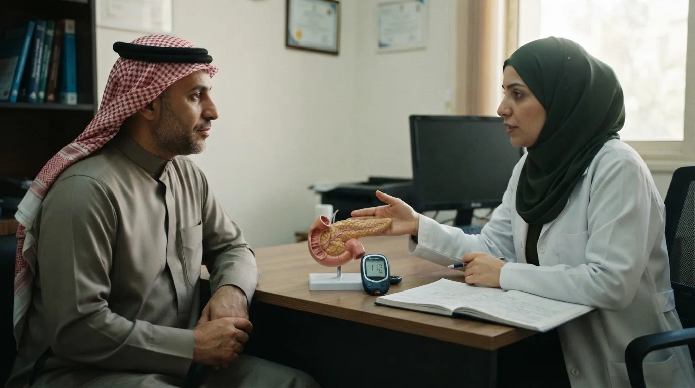زراعة البنكرياس: خيار علاجي لمرضى السكري من النوع الأول المتقدم — شرح لعملية زراعة البنكرياس كخيار علاجي لمرضى السكري المتقدم، متضمنًا مراحل التقييم والجراحة.