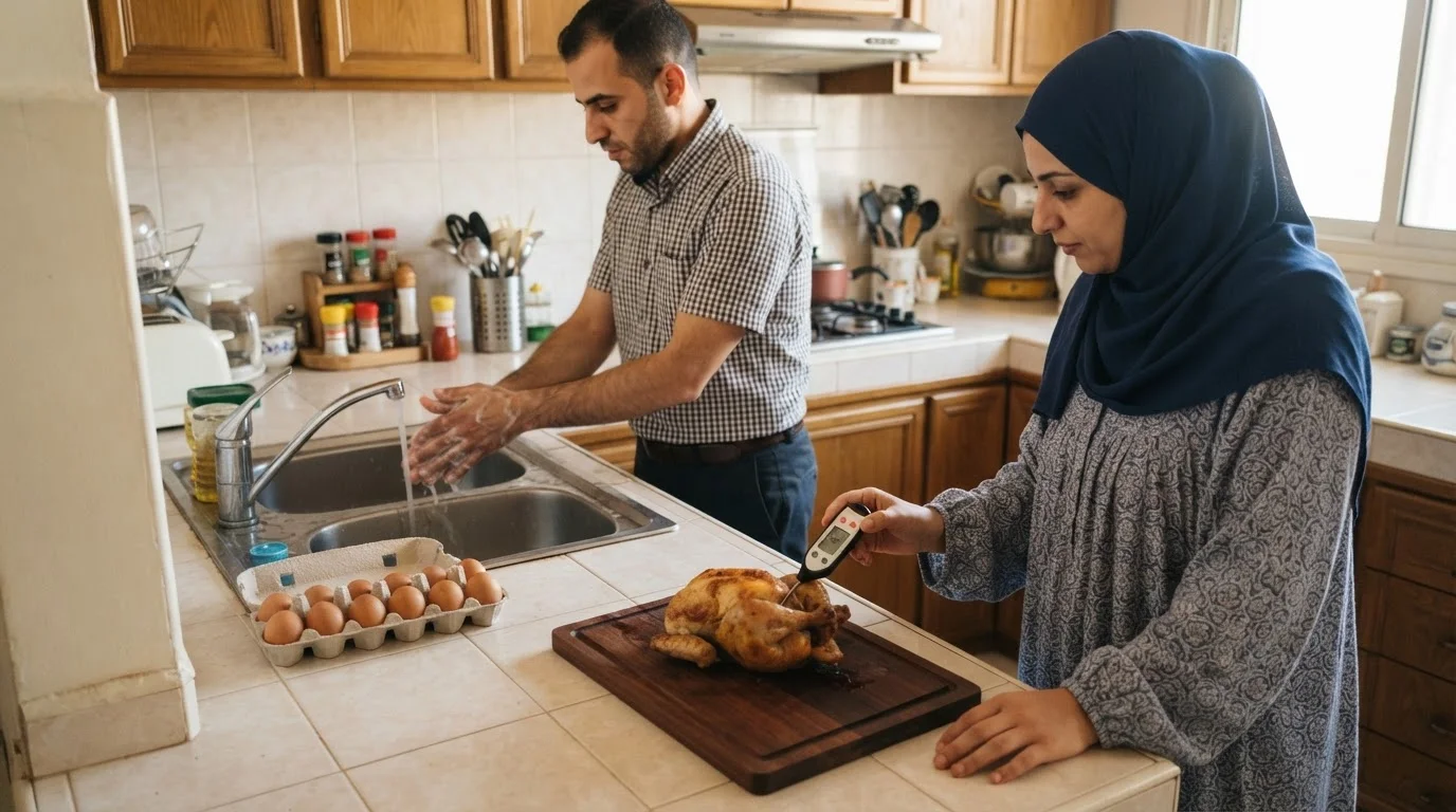 السالمونيلا: أسباب التسمم الغذائي، الوقاية، والعلاج — نظرة عامة على بكتيريا السالمونيلا، طرق انتقالها، وأهمية الوقاية الغذائية منها.