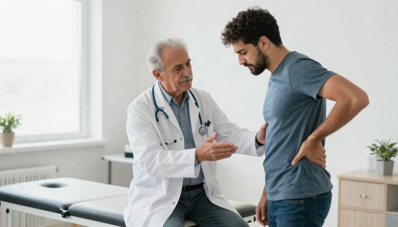عرق النسا: دليل اتخاذ قرارات العلاج والتعامل مع الأعراض المقلقة — معلومات عن عرق النسا، أسبابه، علامات الخطر، والقرارات المتعلقة بالفحوصات الطبية والعلاج.