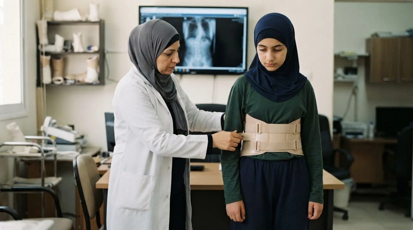 رحلة التعامل مع الجنف عند المراهقين: كيف تختار مسار العلاج الأمثل؟ — توضيح لرحلة التعامل مع الجنف لدى المراهقين، طرق الاكتشاف، والمتابعة، وخيارات العلاج بالمشد.