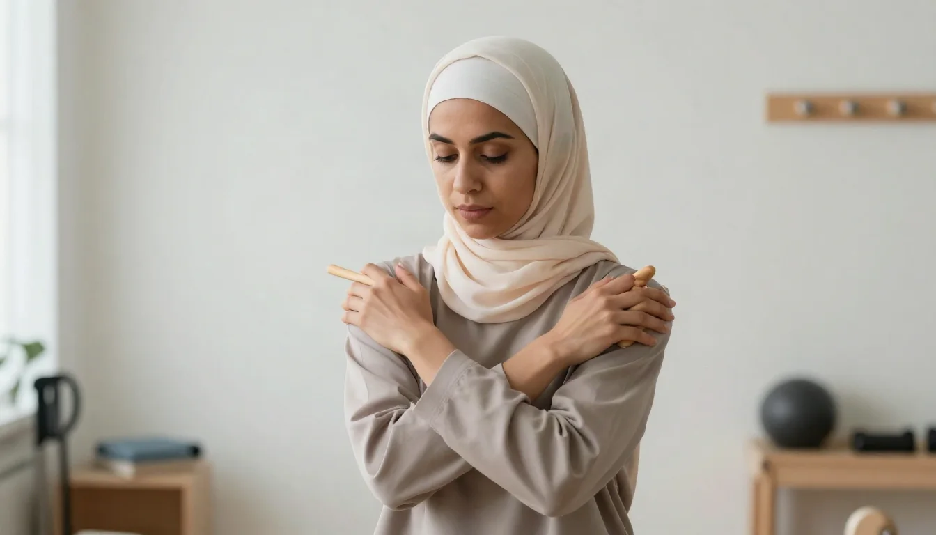 تجميد الكتف: مراحل التيبس، علاج الألم، واستعادة الحركة — شرح لمراحل تيبس الكتف وكيفية التعامل مع الألم لاستعادة نطاق الحركة الطبيعي تدريجياً.
