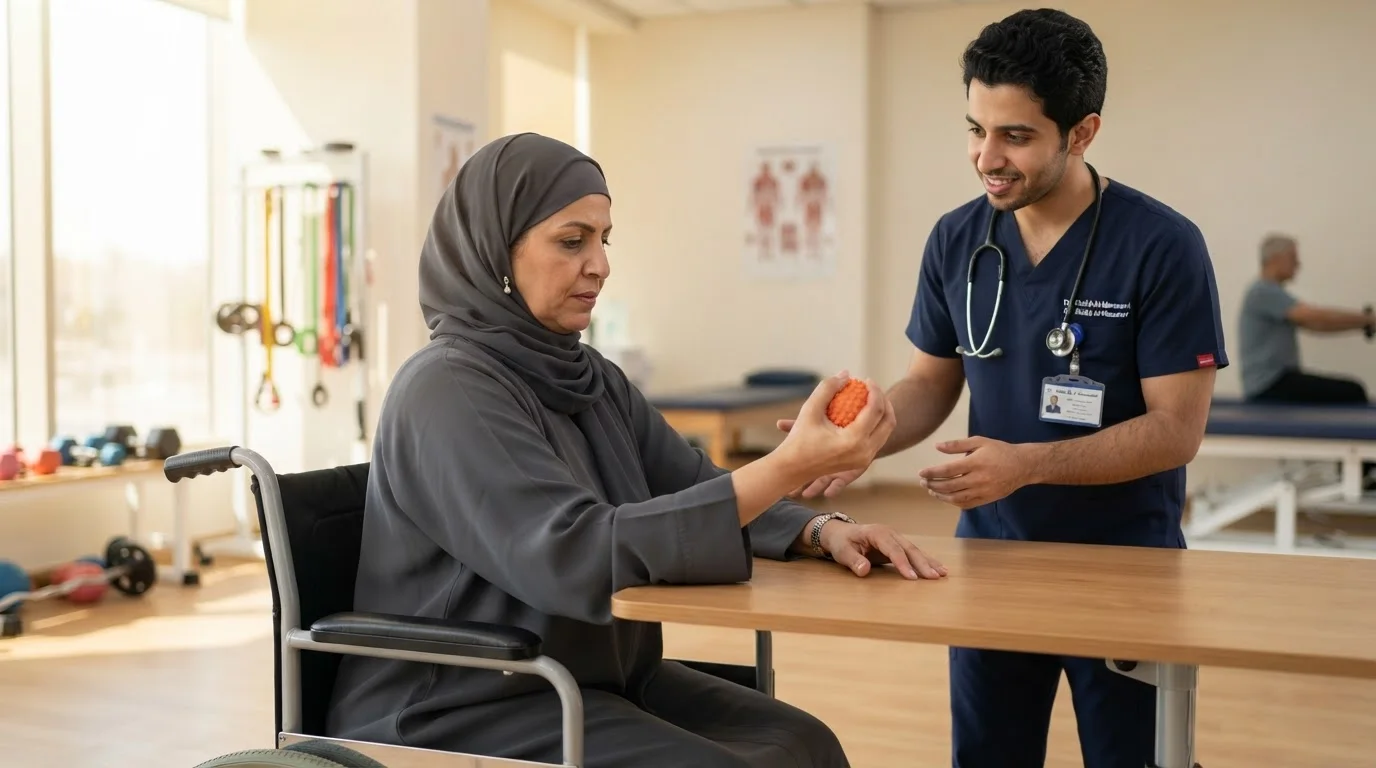 التأهيل بعد السكتة الدماغية: استعادة الوظائف وتحسين جودة الحياة — دليل شامل حول برامج التأهيل بعد السكتة الدماغية لاستعادة المهارات الحركية والوظيفية.