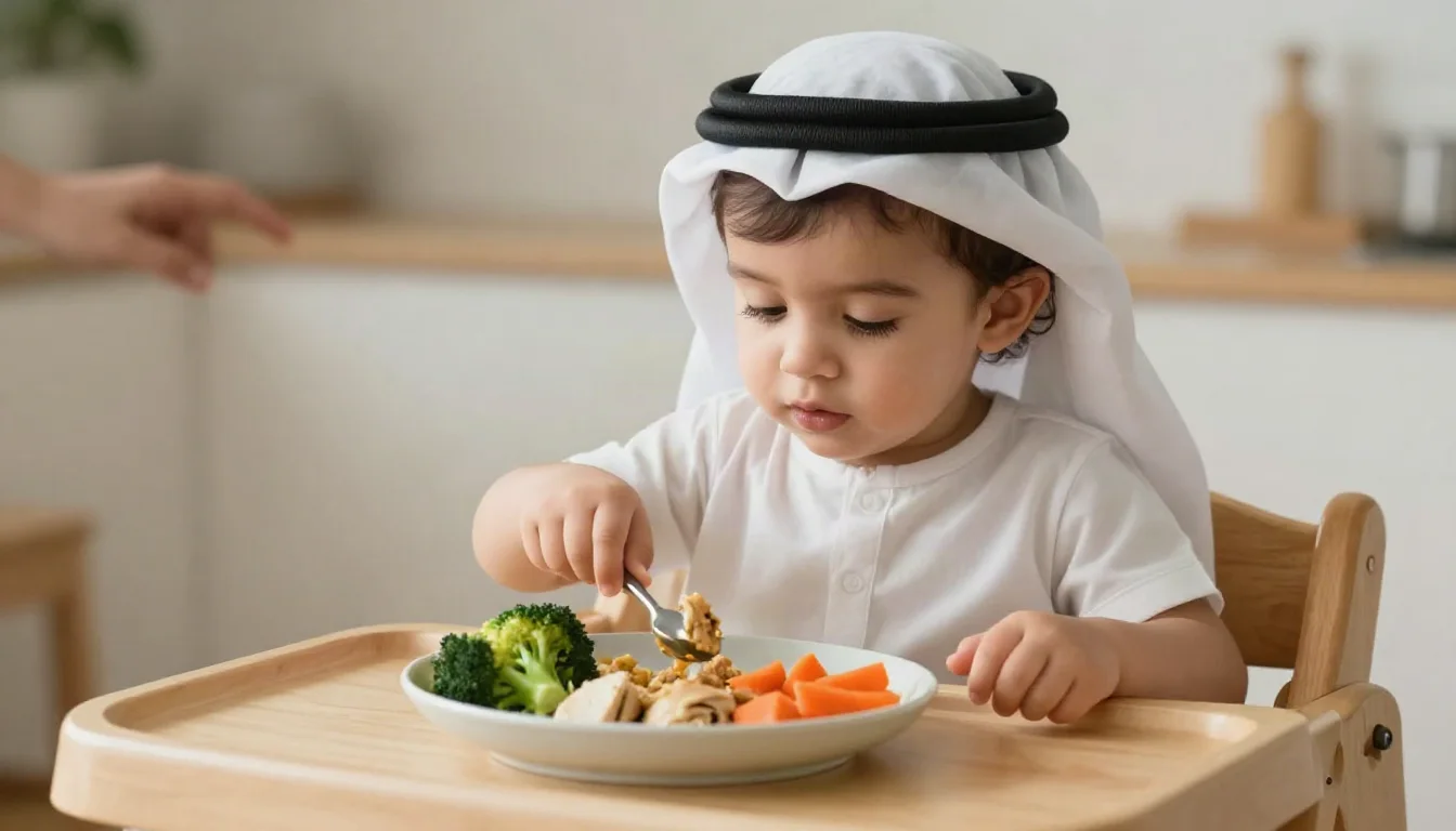 تغذية الأطفال الدارجين: بناء عادات صحية وتجنب المشاكل الشائعة — Tips for building healthy eating habits in toddlers, with solutions for picky eating challenges.