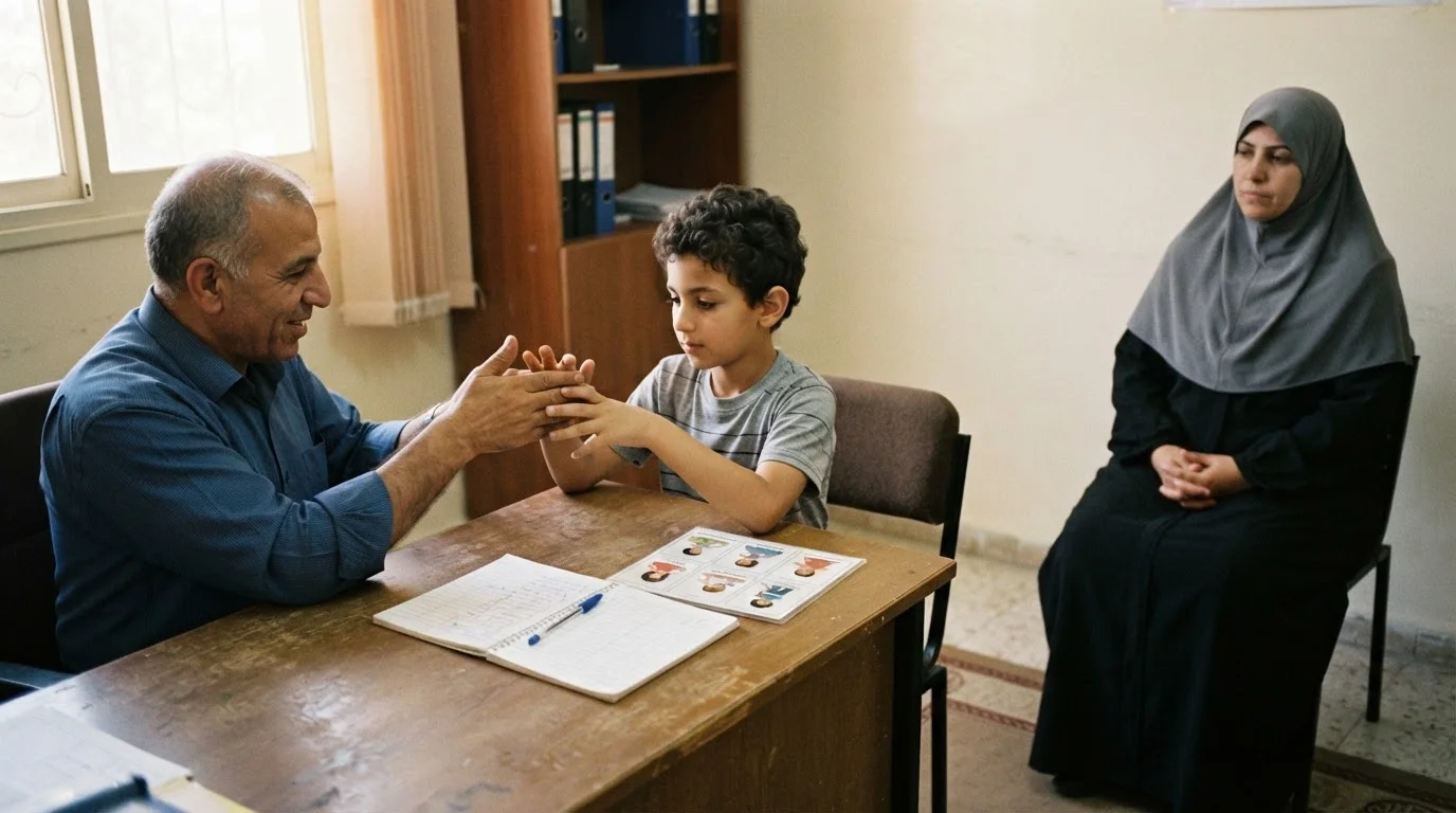 متلازمة توريت: فهم التشنجات اللاإرادية، التشخيص، وخيارات الدعم — An explanation of Tourette syndrome, how to recognize tics, and available support options.