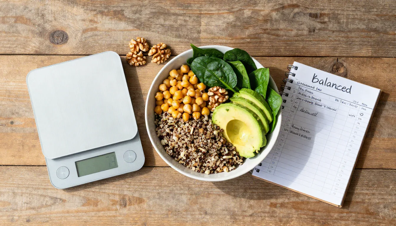النظام الغذائي النباتي المتوازن: دليل شامل للحصول على جميع العناصر الغذائية — Tips for planning a balanced vegan diet that ensures intake of all essential nutrients and avoids potential deficiencies.