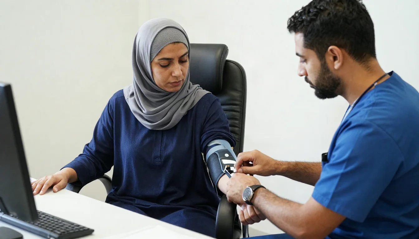 العلامات الحيوية: فهم نبض القلب، ضغط الدم، درجة الحرارة، ومعدل التنفس — An explanation of vital signs like blood pressure and heart rate, and their role in evaluating and monitoring overall health.
