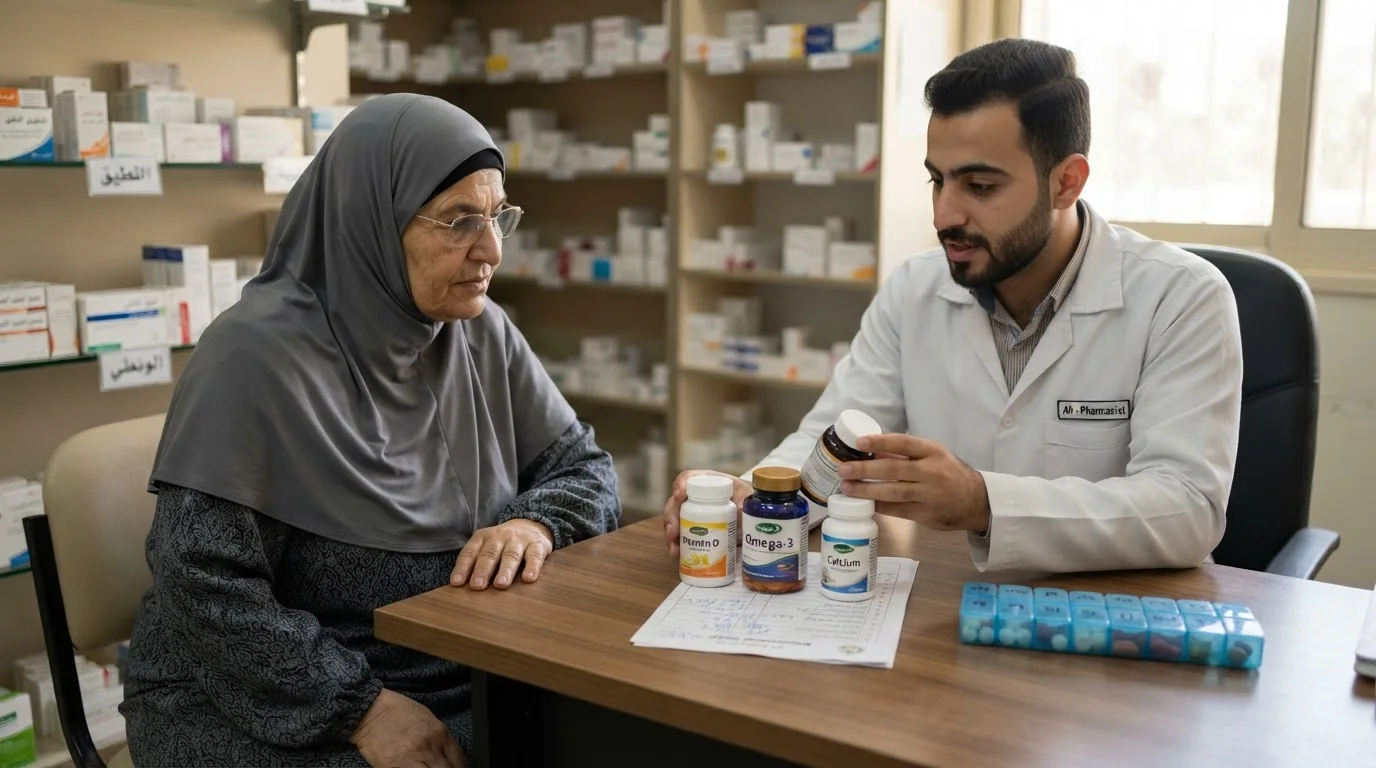 المكملات الغذائية والفيتامينات: متى تكون ضرورية ومتى قد تكون مضرة؟ — An analysis of when dietary supplements become necessary and the potential health risks of taking them without medical advice.
