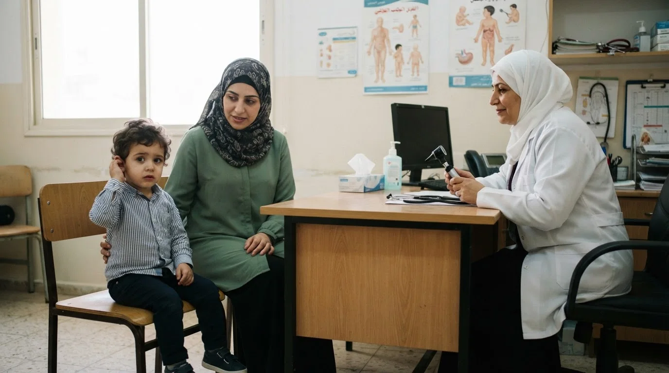 التهاب الأذن الوسطى عند الأطفال: متى نراقب ومتى نستخدم المضاد؟ — دليل يوضح متى يكتفى بالمراقبة ومتى تتطلب عدوى الأذن الوسطى استخدام المضادات الحيوية.