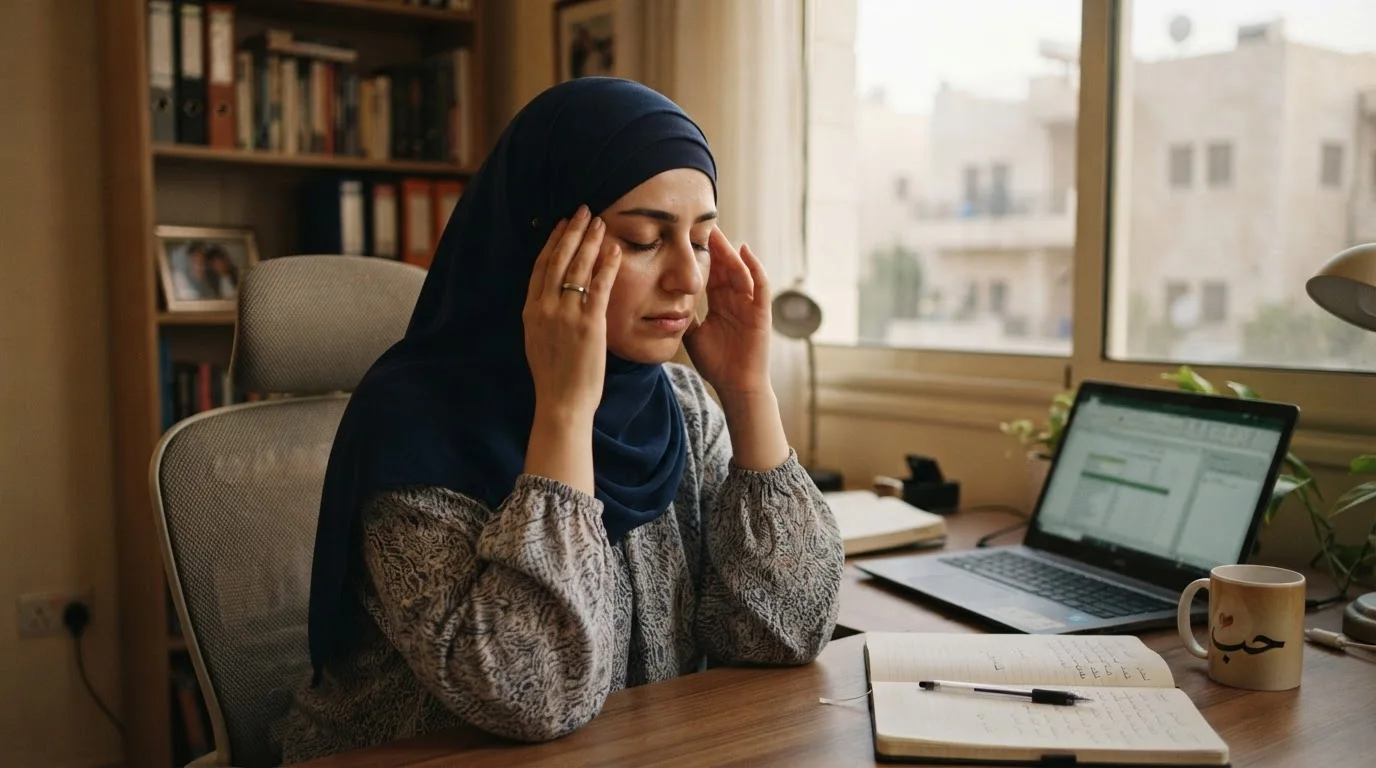 صداع التوتر: كيف يختلف عن الشقيقة ومتى يحتاج فحصًا؟ — الفرق بين صداع التوتر والشقيقة، وطرق إدارة نوبات الألم دون الاعتماد المفرط على المسكنات.