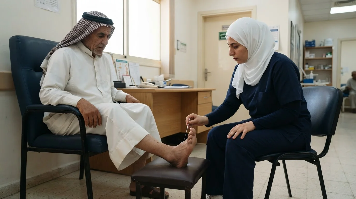 اعتلال الأعصاب الطرفية: أسباب التنميل والحرقان في القدمين — أسباب الشعور بالتنميل والحرقان في القدمين وعلاقتها المحتملة باعتلال الأعصاب الطرفية.