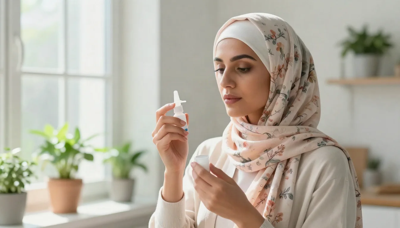 حساسية الأنف: الفرق عن الزكام وخطة البخاخ الصحيحة — كيفية التمييز بين حساسية الأنف والزكام، مع شرح التقنية الصحيحة لاستخدام بخاخات العلاج.