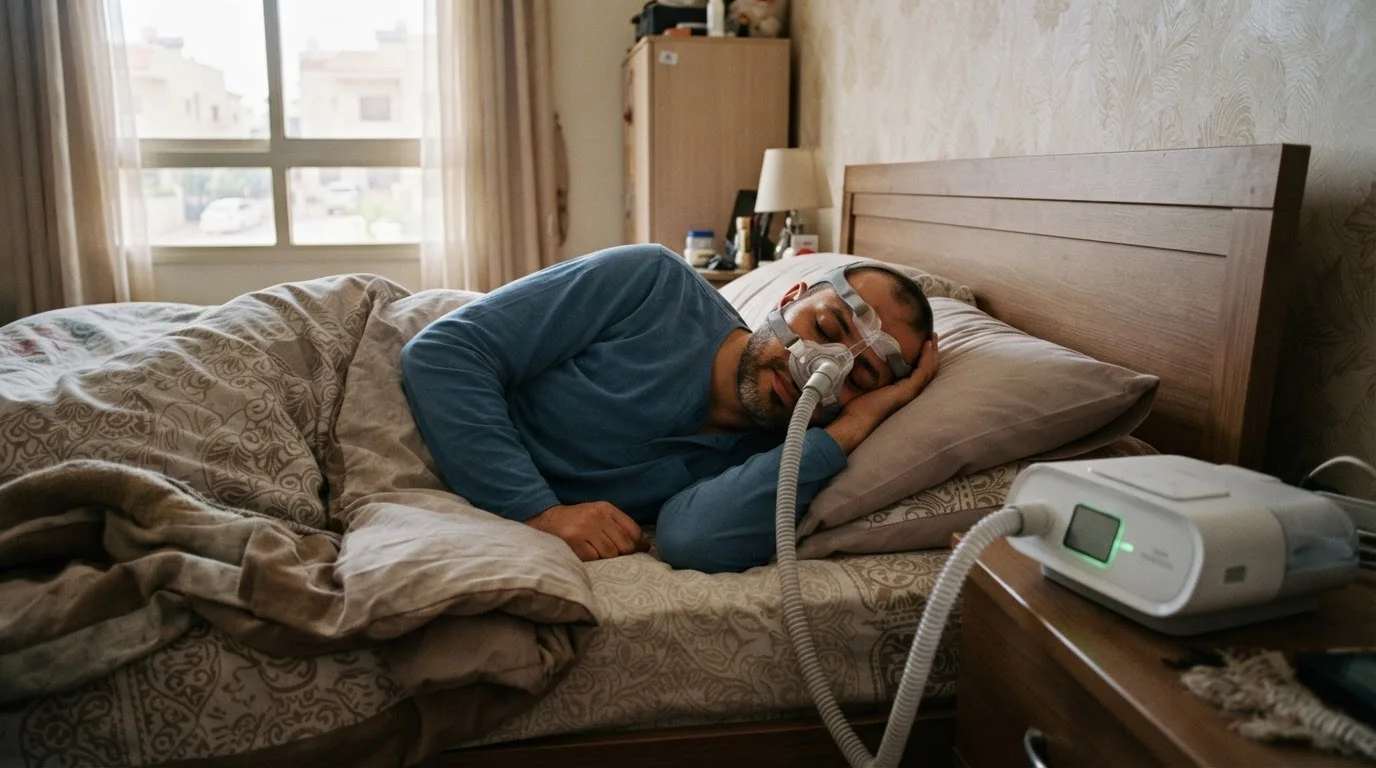انقطاع التنفس أثناء النوم: الشخير والنعاس وخطر القلب — أعراض انقطاع التنفس أثناء النوم وتأثيراته الصحية، مع نظرة على خيارات التشخيص والعلاج المتاحة.