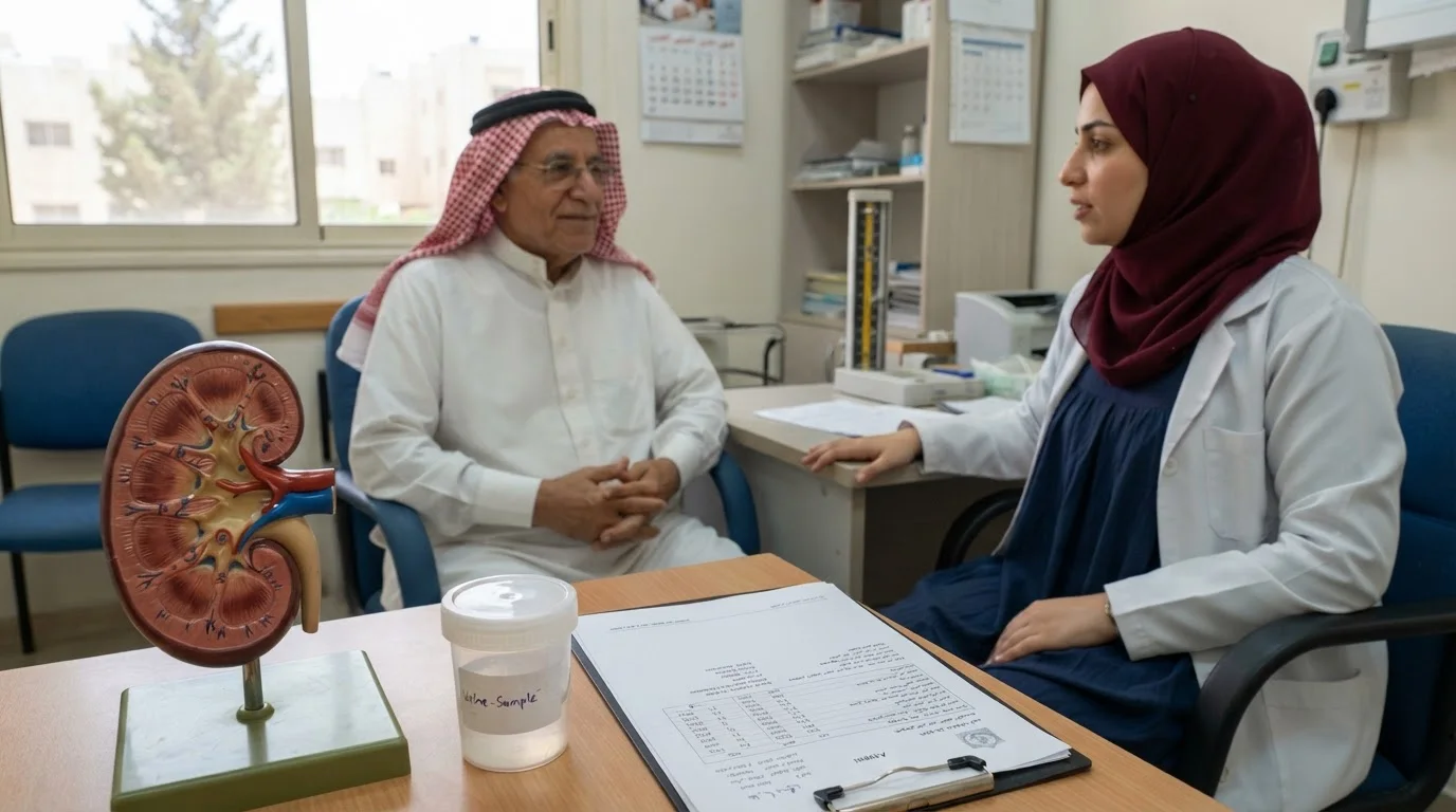 مرض الكلى المزمن: لماذا قد يتقدم دون أعراض وكيف نبطئه؟ — دليل لفهم مراحل مرض الكلى المزمن وطرق إبطاء تطوره عبر المتابعة الطبية المنتظمة.
