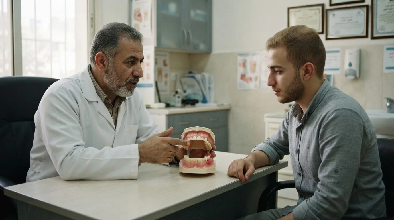 التهاب حول ضرس العقل: أسباب الألم والتورم وخيارات العلاج — شرح لأعراض وأسباب التهاب اللثة حول ضرس العقل وكيفية التعامل مع الألم.