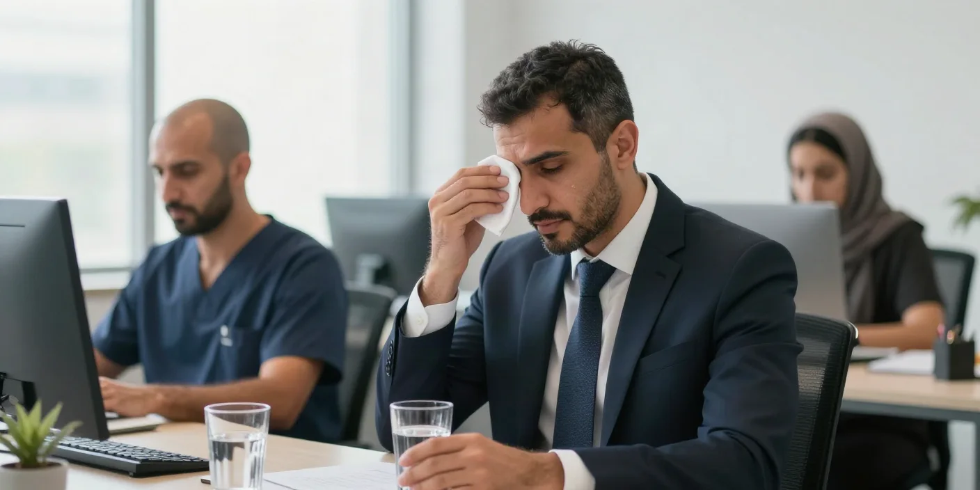 فرط التعرق: متى يكون أوليًا ومتى يشير إلى سبب طبي؟ — توضيح للحالات التي يسبب فيها فرط التعرق قلقاً طبياً، والفرق بين التعرق الأولي والثانوي.