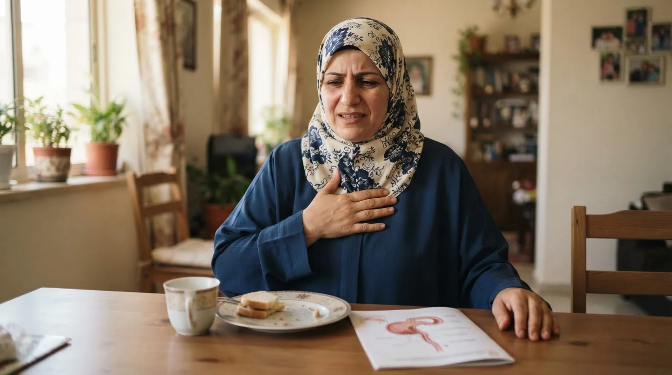 الارتجاع المعدي المريئي: الحموضة والسعال والعلاج المتدرج — توضيح لحالة الارتجاع المعدي المريئي وأسبابه، مع نصائح للتشخيص والتعامل مع الأعراض اليومية.