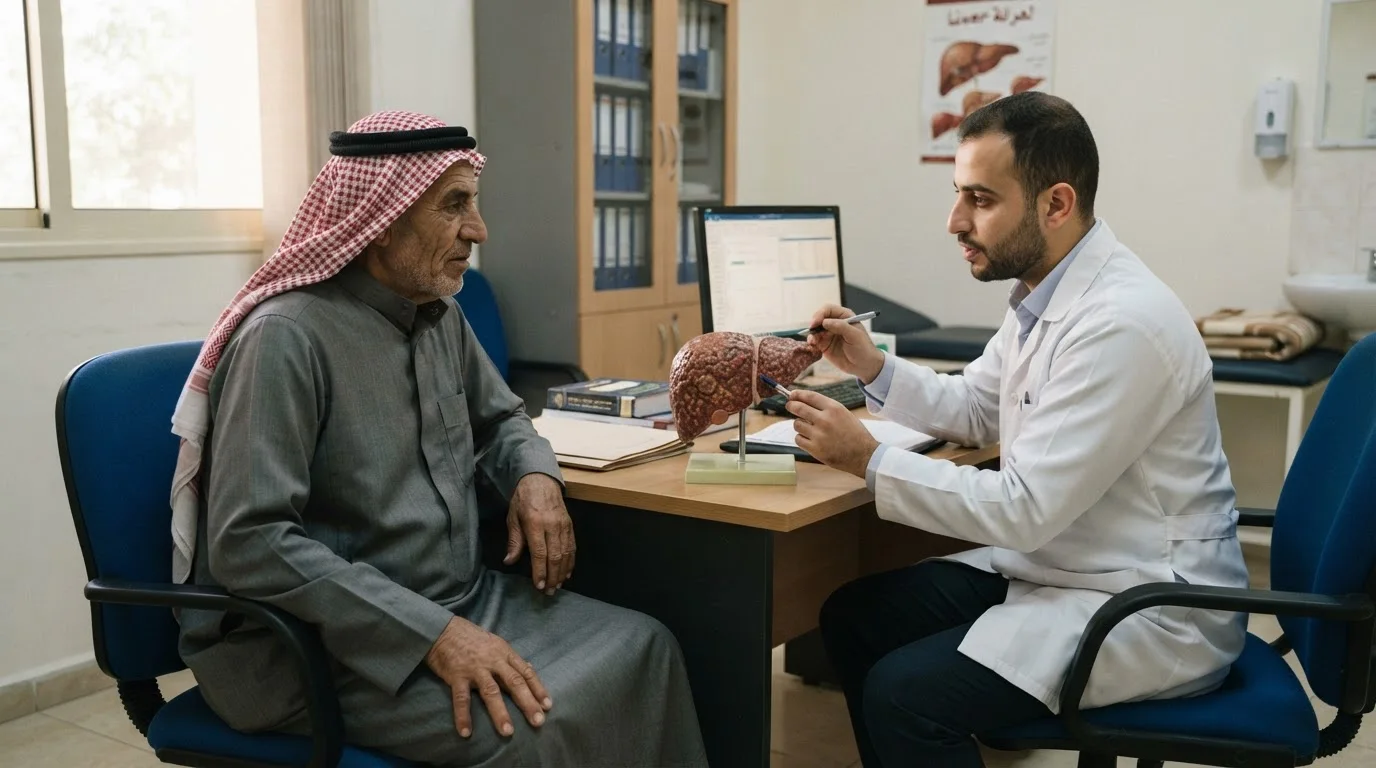 تليف الكبد: الاستسقاء والدوالي والاعتلال الدماغي — نظرة على تليف الكبد ومضاعفاته كاستسقاء البطن، مع شرح لأساليب الإدارة الطبية لهذه الحالة.