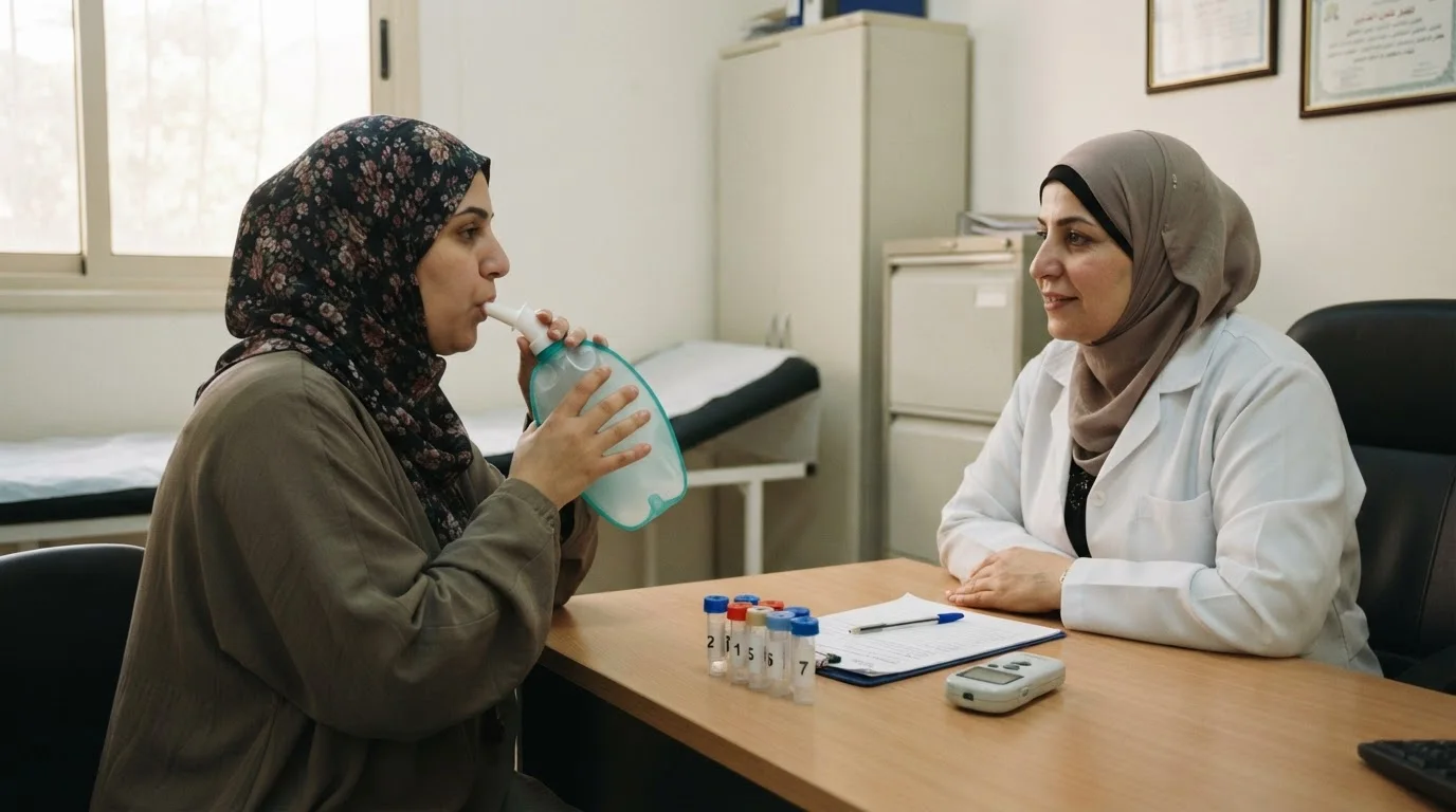 فرط نمو بكتيريا الأمعاء الدقيقة: الانتفاخ وحدود اختبار النفس — شرح لفرط نمو بكتيريا الأمعاء الدقيقة، أعراضه، وتوضيح دقة اختبارات النفس في التشخيص.