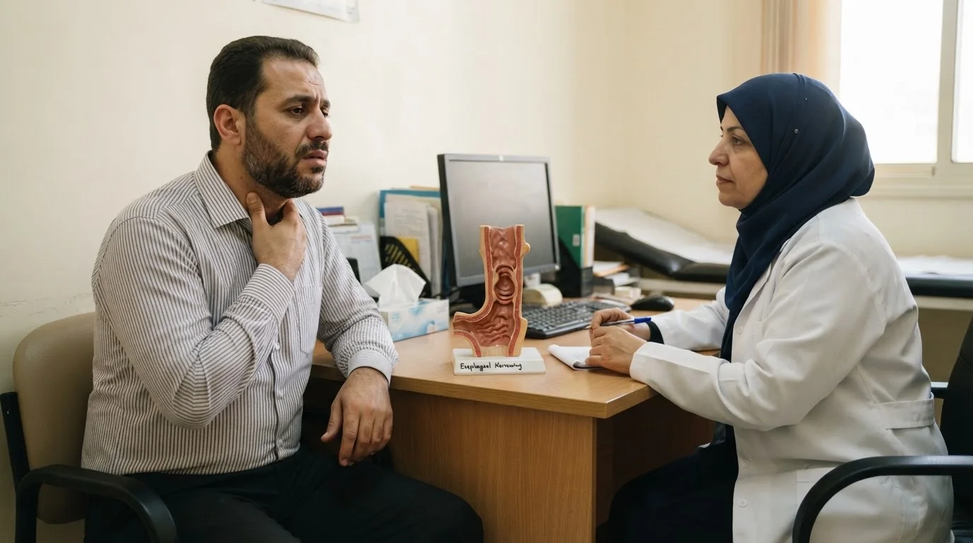 التهاب المريء اليوزيني: تعلق الطعام والحساسية — دليل المريض لفهم أعراض وتشخيص وعلاج التهاب المريء اليوزيني المرتبط بالحساسية.