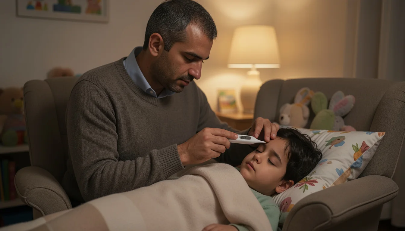 Fever in Children: When to Worry and When to Treat at Home — Guidance on measuring children's fever, home management methods, and signs requiring emergency care.