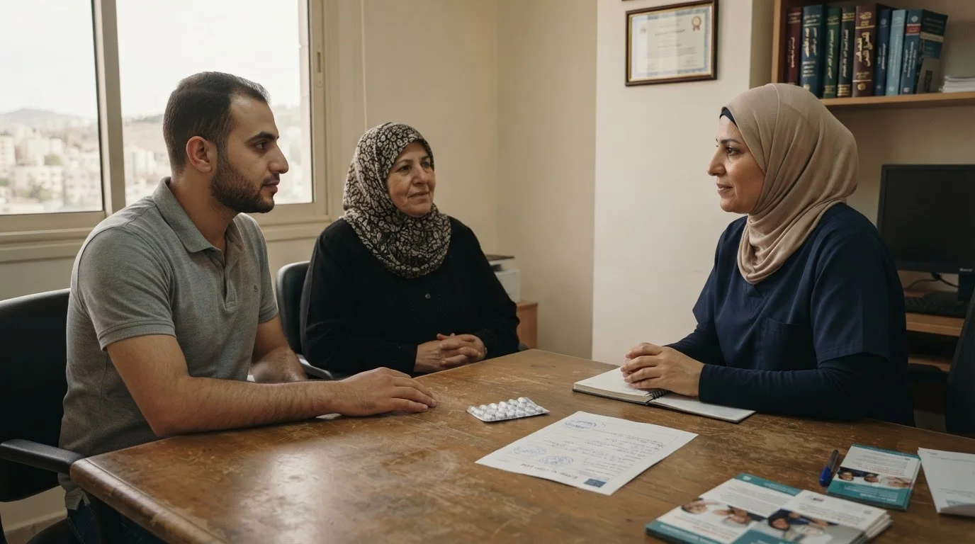الفصام: الأعراض الذهانية والعلاج والمتابعة الأسرية — شرح عام لأعراض الفصام وأهمية المتابعة الأسرية والتحضير للزيارة الطبية.