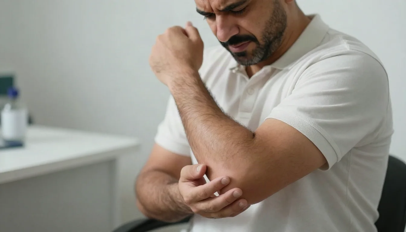 مرفق التنس: ألم خارج الكوع والعلاج التدريجي — دليل حول مرفق التنس، أسباب إصابة الأوتار، طرق التشخيص، والأساليب التدريجية المتبعة للعلاج.