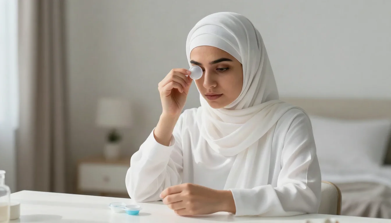 التهاب القرنية: خطر العدسات اللاصقة وقرحة العين — تنبيه حول التهاب القرنية ومخاطر العدسات اللاصقة، مع شرح لأعراض الإصابة والتدابير العلاجية.