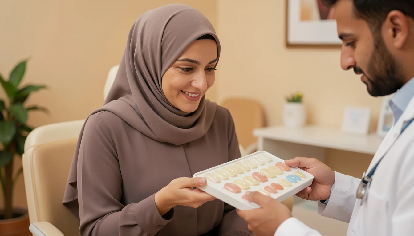 ابتسامة هوليوود والفينير: الفرق، المدة، والأسعار — توضيح للفروقات بين فينير الأسنان واللومينير والتيجان التجميلية، مع خطوات تركيب ابتسامة هوليوود.