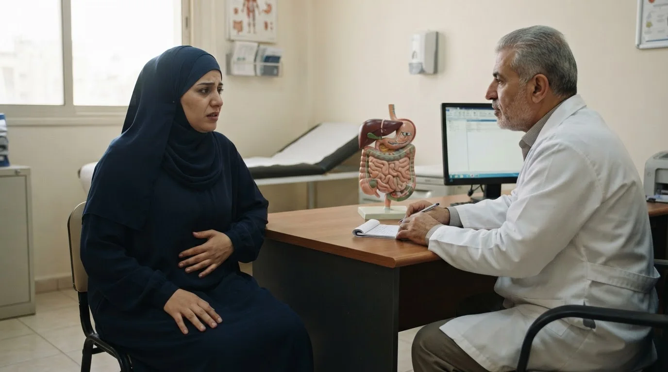 ألم البطن المزمن: متى يشير إلى حالة صحية تتجاوز القولون العصبي؟ — دليل للتعرف على أسباب ألم البطن المزمن ومتى تستدعي الحالة زيارة الطبيب المختص.