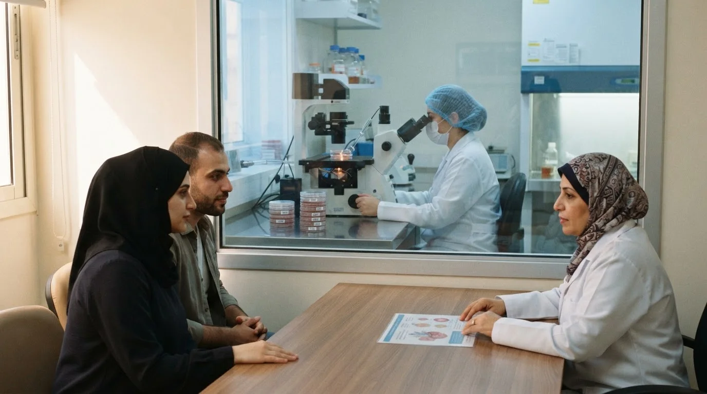 تقنيات الإنجاب المساعدة: دليل شامل للزوجين في الأردن — تعرف على تقنيات الإنجاب المساعدة والإخصاب خارج الجسم كحلول للأزواج الذين يواجهون صعوبات.