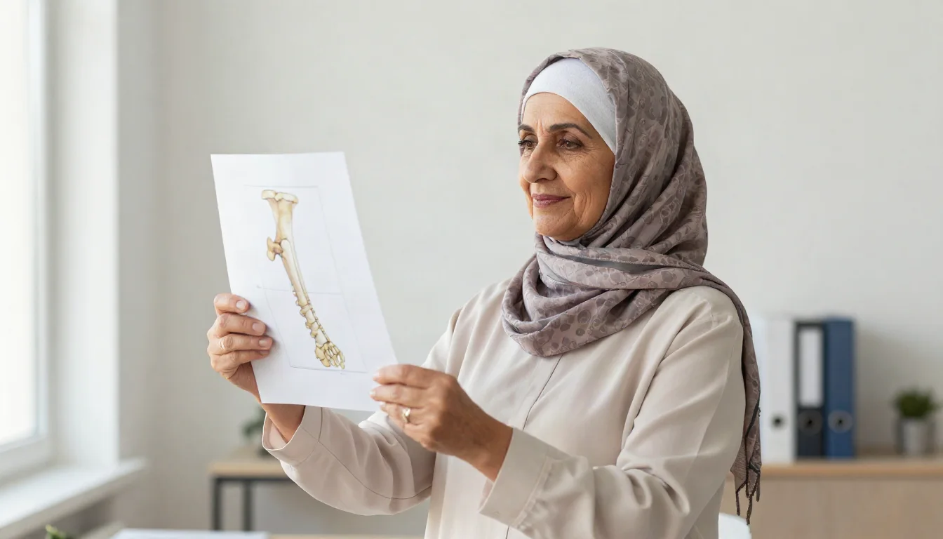 فحص كثافة العظام: الكشف المبكر والوقاية من الهشاشة — An explanation of the importance of bone density testing in the early detection of osteoporosis and preventing the risks of bone loss.