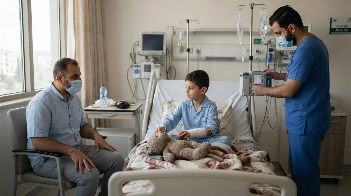 زراعة نخاع العظم للأمراض غير السرطانية: دليل للمرضى وأسرهم — دليل توعوي لزراعة نخاع العظم للحالات غير السرطانية، يشمل مراحل العملية والتحضير والتعافي.