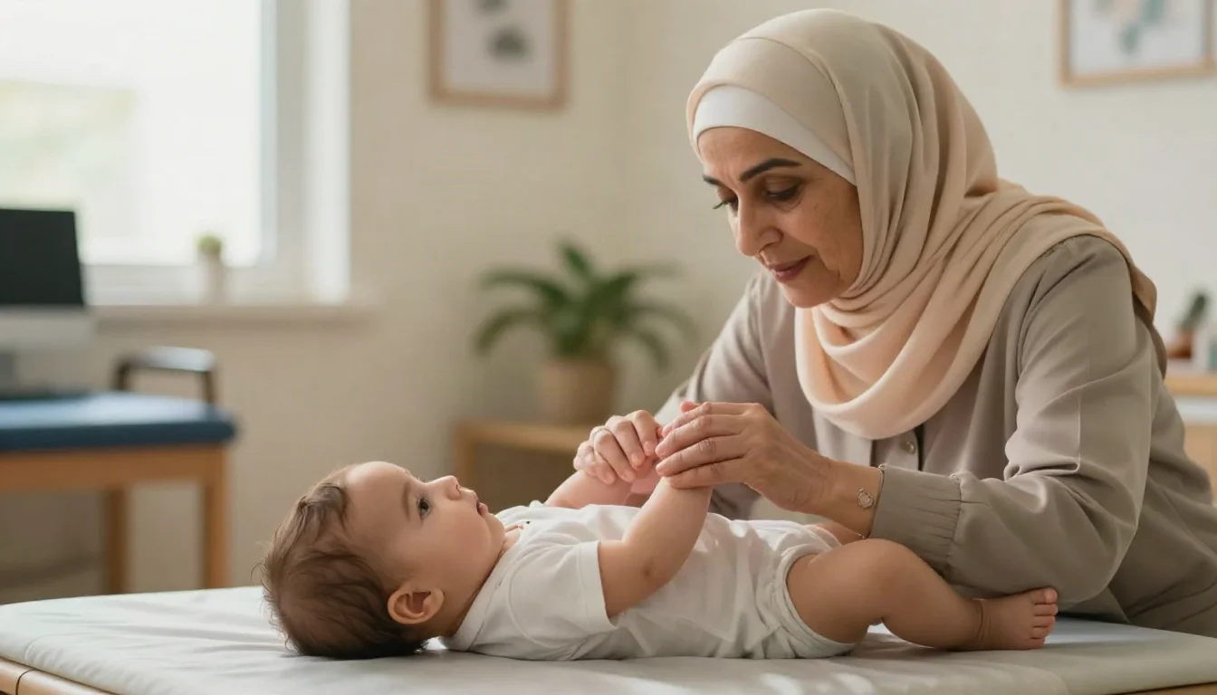 إصابات الضفيرة العضدية عند الرضع: التشخيص المبكر والعلاج التأهيلي — An overview of brachial plexus injuries in infants, their types, causes, and rehabilitative interventions.