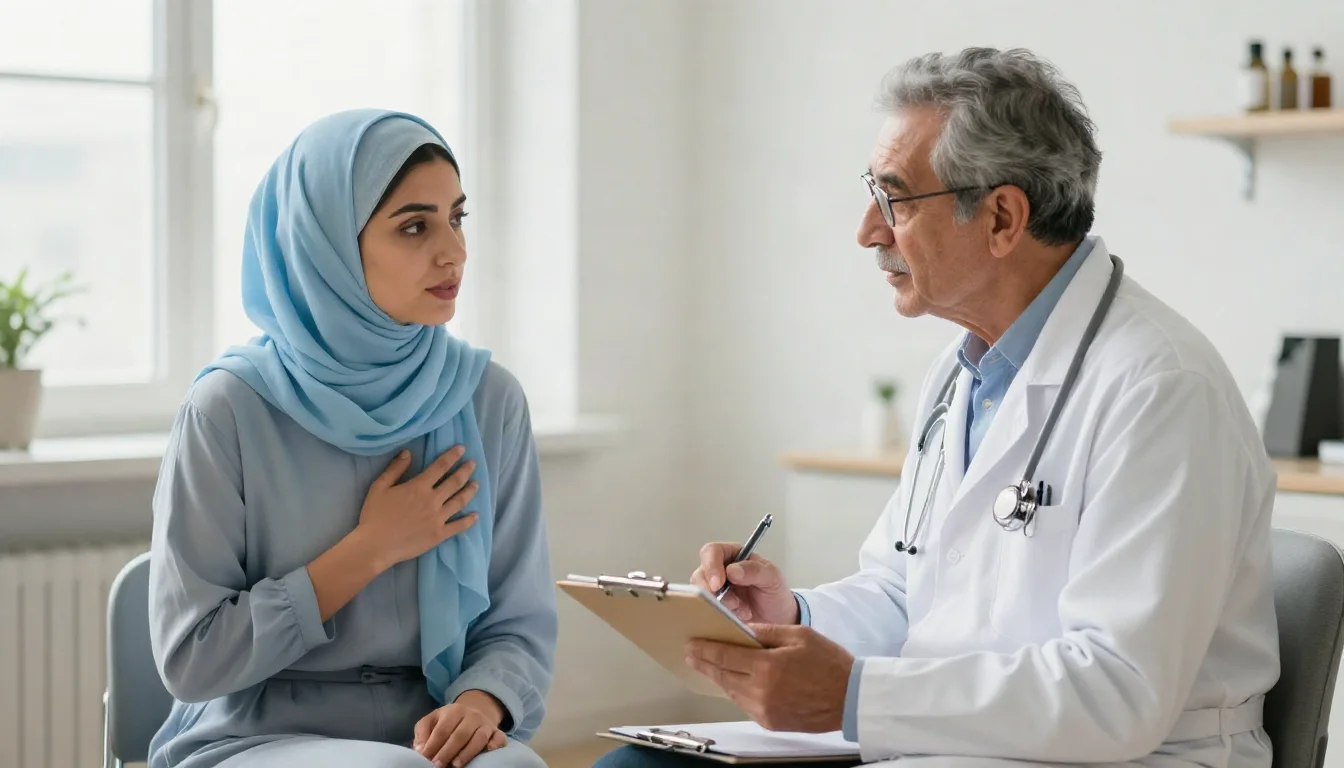 ألم الثدي: متى يكون طبيعياً ومتى يستدعي القلق؟ — توضيح حول أسباب ألم الثدي ومتى يكون طبيعياً أو يستدعي استشارة طبية للتقييم.
