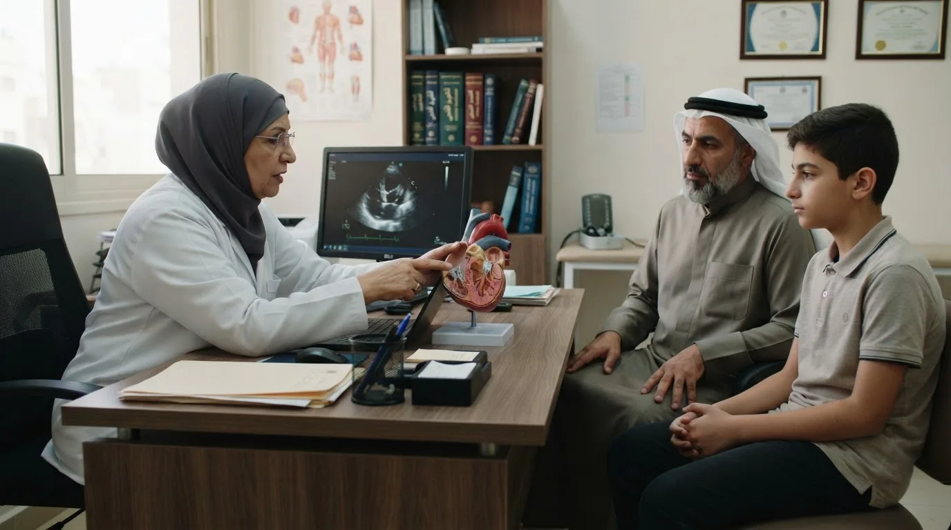 اعتلال عضلة القلب التضخمي: التشخيص المبكر والفحص العائلي — توضيح لاعتلال عضلة القلب التضخمي وأهمية الفحص العائلي والتشخيص المبكر للوقاية من المضاعفات.