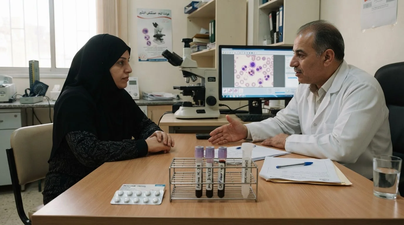 ابيضاض الدم النقوي المزمن (CML): فهم المرض والعلاجات الحديثة — نظرة على ابيضاض الدم النقوي المزمن، أسبابه الجينية، وأحدث العلاجات المتاحة لتحسين حياة المرضى.