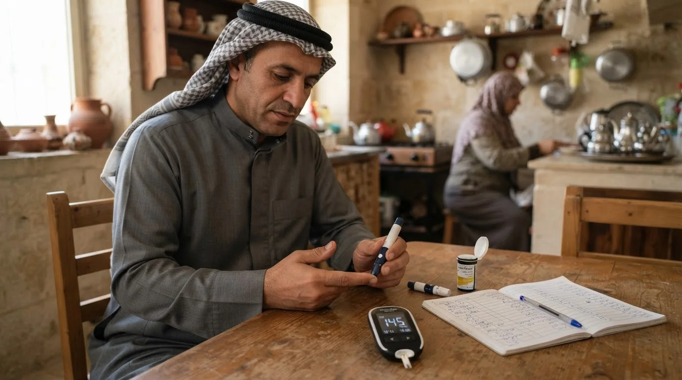 السكري: دليل شامل للتشخيص، الإدارة، والوقاية من المضاعفات — دليل أساسي لفهم مرض السكري وطرق إدارته والوقاية من مضاعفاته الصحية عبر نمط الحياة.