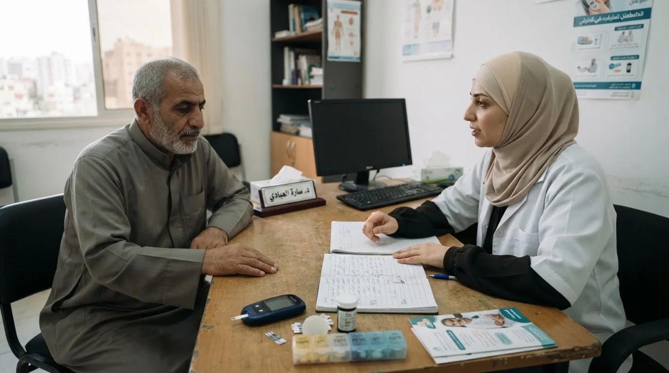 السكري النوع الثاني: دليل شامل للتشخيص، الإدارة، والوقاية — دليل توعوي للسكري النوع الثاني يوضح أسباب الإصابة، الأعراض، أهمية التشخيص المبكر، وأساليب الإدارة.
