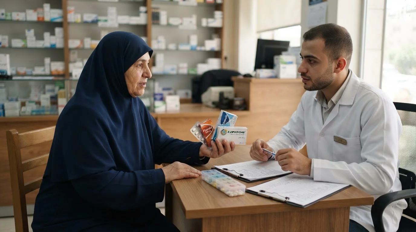 تفاعلات الأدوية: كيف تتجنب المضاعفات وتستخدم دوائك بأمان؟ — توضيح لمخاطر التفاعلات الدوائية وكيفية تجنب المضاعفات عند تناول أدوية أو أطعمة متزامنة.
