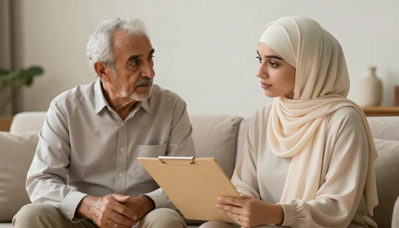 التخطيط لنهاية الحياة: قرارات الرعاية، الوصية الطبية، والدعم العائلي — إرشادات حول التخطيط المبكر لنهاية الحياة، بما في ذلك التوجيهات المسبقة، الدعم العائلي، والقرارات الطبية.