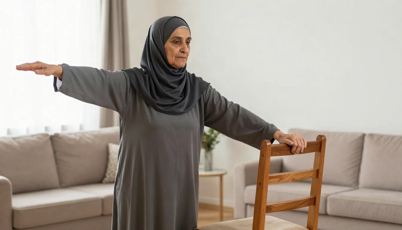 التمارين الرياضية لكبار السن: الحفاظ على الحركة والتوازن والقوة — دليل تمارين آمنة وفعالة لكبار السن لتعزيز التوازن وتقوية العضلات والحفاظ على الاستقلالية.