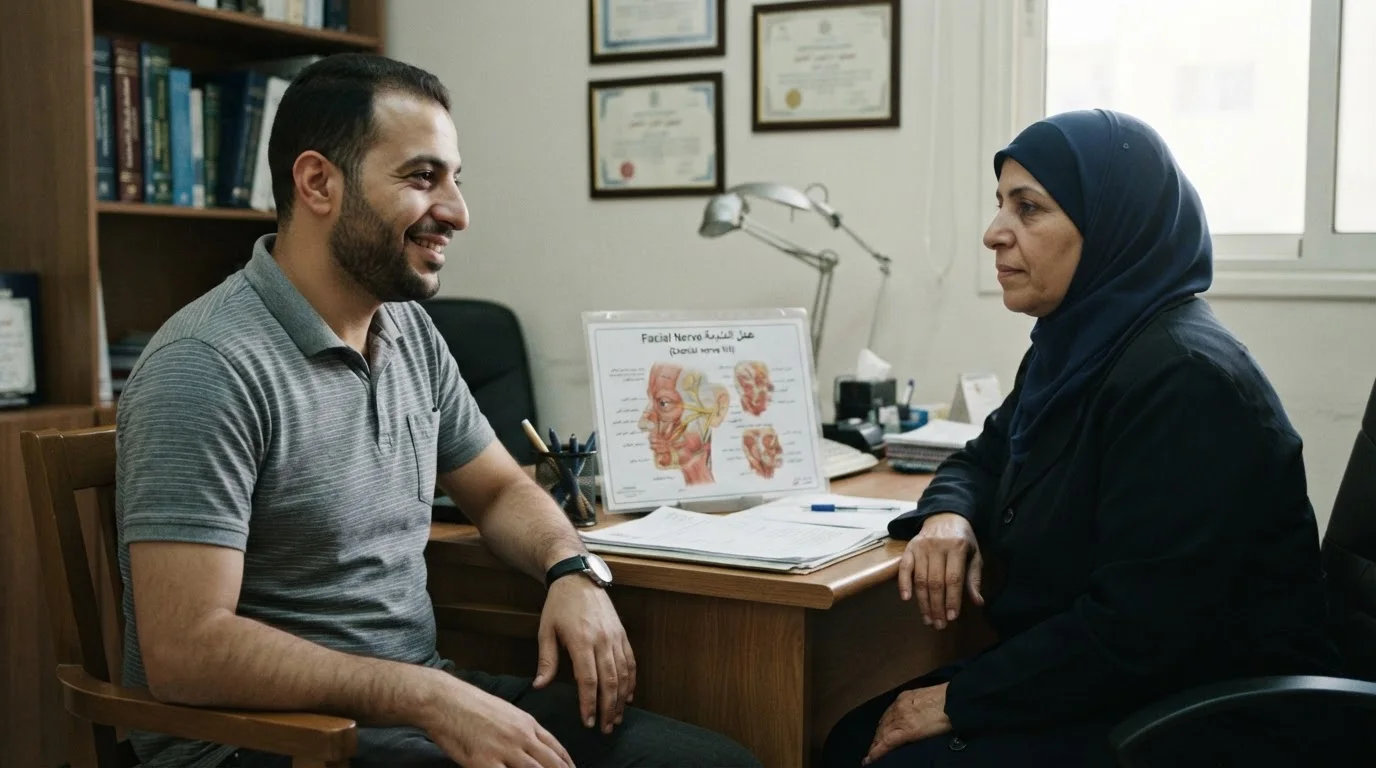 شلل العصب الوجهي (Bell's Palsy): التشخيص، العلاج، والتعافي الكامل — شرح طبي لحالة شلل العصب الوجهي، أعراضه، أسباب حدوثه، وطرق التشخيص والعلاج المتاحة.