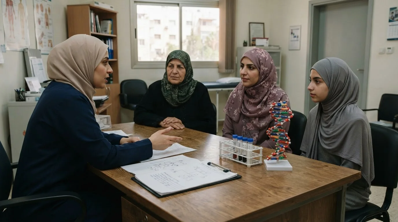 الأمراض الوراثية الشائعة: دليل شامل للفهم والتعايش — دليل مبسط حول الأمراض الوراثية الشائعة، أهمية التشخيص المبكر، واستراتيجيات التعايش معها.
